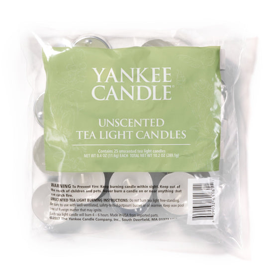 Unscented Tea Light Candles - Package of 25 Blend 5-0575